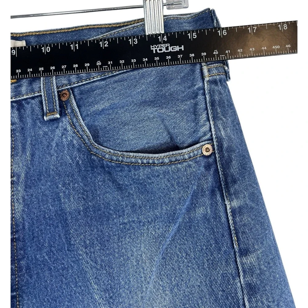 VTG LEVI'S Original 501 34x31‎ Mens Jeans Straight Button Fly Med Blue Wash Y2K